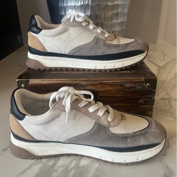 Madewell Kickoff Trainer Sneakers in Grey and Cream Multi - Picture 5 of 7